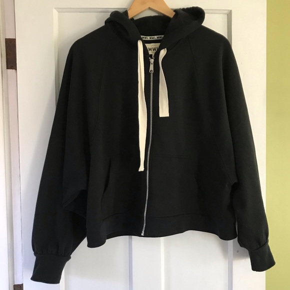 Mwl Ribbed Cocoon Hoodie Sweatshirt 